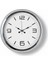 Metal Krom Şık Duvar Saati | 40 cm | Butik Saat 1