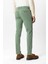 Yeşil Slim Fit Pamuklu Yan Cep Chino Pantolon 5