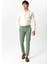 Yeşil Slim Fit Pamuklu Yan Cep Chino Pantolon 6