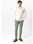 Yeşil Slim Fit Pamuklu Yan Cep Chino Pantolon 7