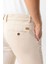 Bej Slim Fit Pamuklu Yan Cep Chino Pantolon 5