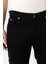 Siyah Slim Fit 5 Cepli Pamuklu Denim Pantolon 6