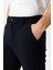 Lacivert Smart Fit Beli Lastikli Yan Cep Casual Pantolon 4
