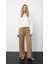 Kadın Relaxed Fit Lastikli Süet Pantolon 1