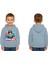 Unisex Roblox Baskılı Çocuk Swaetshirt Baskılı Kapüşonlu 3 Iplik Şardonlu 1