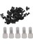 25 Adet Plastik Itme Tampon Çamurluk Kapı Perçinleri Klips 8mm Delik Siyah ve 100PCS Naylon Kapalı Uç Yalıtımlı Konektörler Tel Kıvrım Terminali 16-14 Awg (Yurt Dışından) 4