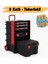 Tekerlekli 5 Katlı Taşınabilir 70 Litre Organizer Bölmeli Kulplu Kilitli Takım Çantası Alet Çanta 1