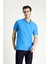 Slim Fit Dar Kesim Nakışlı Pamuk Polo Yaka Tişört 1