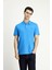 Slim Fit Dar Kesim Nakışlı Pamuk Polo Yaka Tişört 3