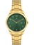 Davıd Guner Sarı Kaplamalı Yeşil Kadranlı Erkek Kol Saati DG-8778GA-B10 1