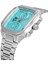 Davıd Guner Gümüş Kaplamalı Turkuaz Kadranlı Erkek Kol Saati DG-8749GA-A15 3