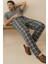 Luxury Soft Wellsoft Polar Ekose Kare Desenli Kışlık Pijama Altı Pantolon 1