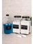 3'lü Sıvı Deterjanlık Set, Ölçekli, Renkli ve Beyaz, Cam Kavanoz ve Şişe, 3000ML ve 1500ML 4