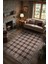 Yıkanabilir Dokuma Pamuk Tabanlı Kaymaz Tabanlı Salon Halısı, Rustik Damalı Halı, Ekose Halı 1