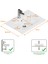 Sistema T-Flat Slim Ince Formlu Lavabo 61 x 46,5 cm Beyaz 4