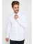 Erkek Regular Fit Klasik Kesim Kolay Ütü Nefes Alan Doku Kravatlık Dört Mevsim Beyaz Gömlek 1