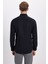 Erkek Slim Fit Dar Kesim Uzun Kollu Pamuklu Oxford Doku Kolay Ütü Siyah Düğmeli Yaka Gömlek 7