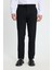 Erkek Slim Fit Dar Kesim Esnek Yan Cepli Bilek Boy Canvas Kesim Siyah Pantolon 1