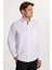 Erkek Regular Fit Klasik Kesim Düz Yaka Düğmeli Cepli Beyaz Gömlek 1