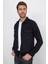Slim Fit Uzun Kollu Kışlık Oduncu Çift Cep Kapaklı Düz Erkek Siyah Gömlek 8