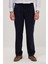 Erkek Regular Fit Klasik Kesim Normal Bel Geniş Paça Lacivert Pantolon 1