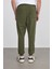 Erkek Regular Fit Klasik Kesim Beli Bağcıklı Jogger Cepli Lastikli Paça Haki Eşofman Altı 7