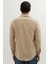 Erkek Slim Fit Dar Kesim Uzun Kollu Düz Kışlık Oduncu Açık Bej Gömlek 7