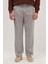 Erkek Regular Fit Klasik Kesim Normal Bel Geniş Paça Gri Pantolon 1