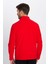 Unisex Standart Fit Anti-pilling Tüylenme Yapmayan Soğuk Geçirmez Kırmızı Dik Yaka Polar Sweatshirt 7