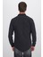 Erkek Slim Fit Dar Kesim Uzun Kollu denim Kot Çift Cep Çıtçıtlı Siyah Gömlek 7