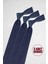 3'lü Paket Düz İnce Lacivert Erkek Kravat 1