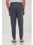 Unisex Relax Fit Rahat Kesim Şardonlu 3 Cepli Lastikli Jogger Paça Gri Eşofman Altı 7