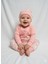 Erkek-Kız Bebek Omuz Genişletmeli Çıtçıtlı Body Pijama Bere Takımı, %100 Pamuk , 3-6-9 Ay 1
