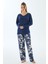 11499 Kadın Uzun Kol T-Shirt ve Pantolon Pijama Takımı 1