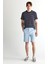 Erkek Mavi Slim Fit Şort 205353.457 1