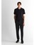 Erkek Siyah Regular Fit Logolu Polo 2425122T.5 3