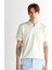 Erkek Krem Regular Fit Logolu Polo 2425120T.113 4
