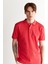 Erkek Kırmızı Regular Fit Çizgili Polo 2014035.648 4