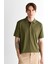 Erkek Yeşil Relaxed Fit Polo 2425124T.301 4