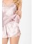 Pudra Saten Babydoll Şortlu Takım 4