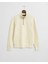 Erkek Krem Regular Fit Yarım Fermuarlı Sweatshirt 2068028.130 4