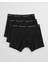 Erkek Siyah Slim Fit Logolu 3'lü Boxer 900023004.5 4