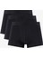 Erkek Siyah Slim Fit 3'lü Logolu Boxer 900003503.5 1