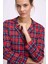 Kadın Uzun Kol Düğmeli Gömlek ve Ekose Pantolon Pijama Takımı 11580 2