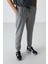 Gri Melanj Pamuklu Yumuşak Dokulu Comfort Fit Nakışlı Erkek Jogger - 82123 9