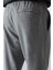 Gri Melanj Pamuklu Yumuşak Dokulu Comfort Fit Nakışlı Erkek Jogger - 82123 10