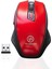 Buffer® Kırmızı Renkli Baş Parmak Destekli Ergonomik Sessiz Kablosuz Mouse – USB Alıcılı, Ofis ve Oyun Için Konforlu Bilgisayar Faresi 1