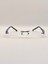 Taş Detaylı Dikdörtgen Kadın Gözlük Çerçevesi – Optik Cam Değişimine Uygun 2