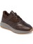 Kahve Hakiki Deri Erkek Sneaker - E24S1AY57094-A24 5