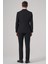 Erkek Siyah Poliviskon Basic Slim Fit Sivri Yaka Takım Elbise 6